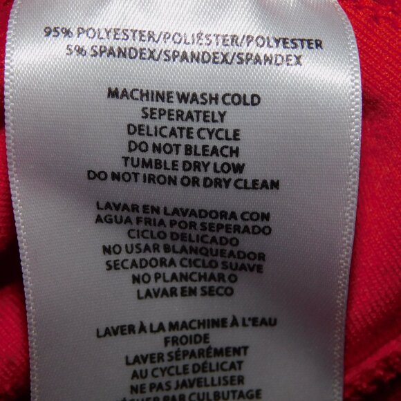 Tommy Hilfiger Sport Womens L Red Cowl neck Pullover Fleece Sweater - Picture 5 of 9